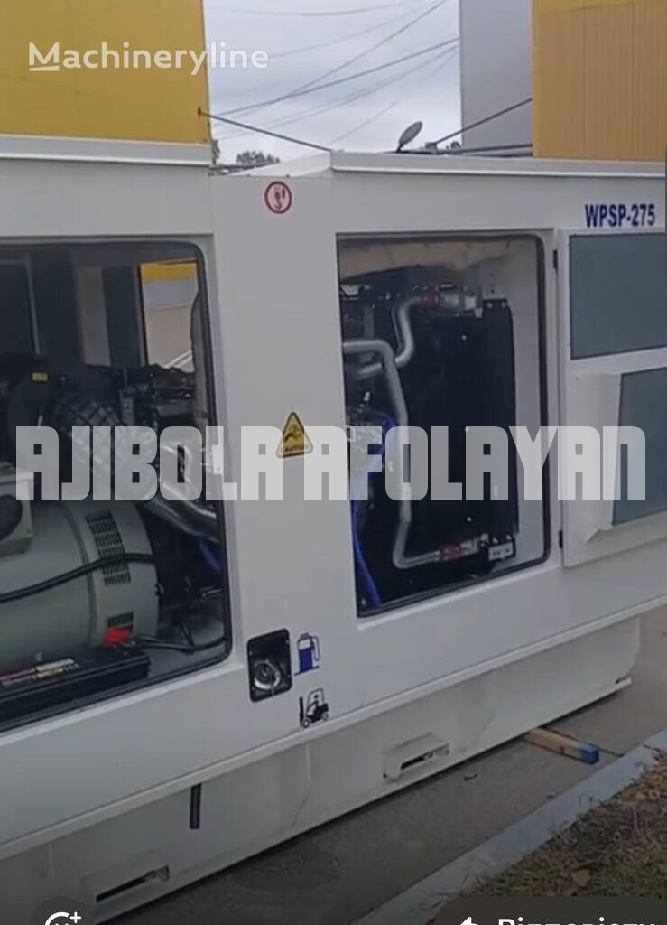 New Perkins 220 kVt, WPS275 dvigun PERKINS 275 kVA diesel generator