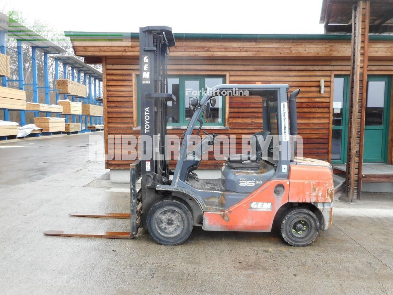 Toyota 02-fdjf35 ( triplex 5,5m ) + ss + zv + ls + halb diesel forklift